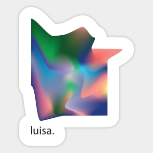 luisa. Sticker